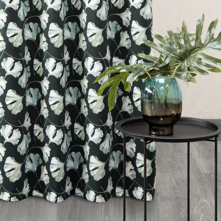 ZASŁONA GOTOWA D91 AIDA 140X250 CM CIEMNOZIELONY