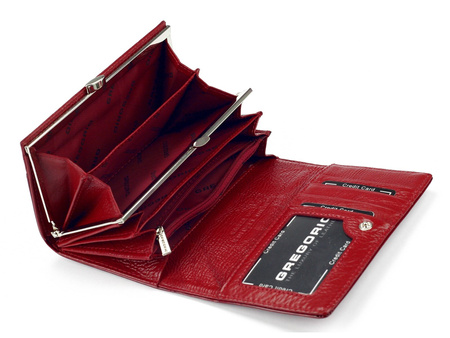 Portfel damski skórzany skóra naturalna Gregorio 