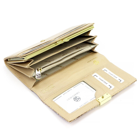 Portfel damski skórzany skóra naturalna Gregorio