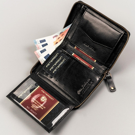 Portfel męski skórzany skóra naturalna  Peterson