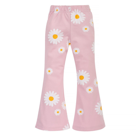 Leginsy dzwony DAISY różowy,stokrotki 122