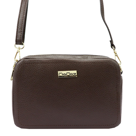 Torebka torebki skórzana skóra naturalna MiaMore damska 