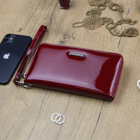 Portfel damski skórzany skóra naturalna Gregorio 