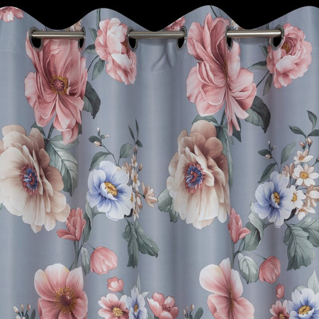 ZASŁONA GOTOWA GAJA 140 X 250 CM SZARY