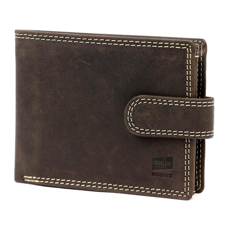 Portfel męski skórzany skóra naturalna Nordee 