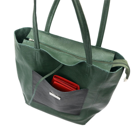 Torebka damska skórzana skóra naturalna MiaMore