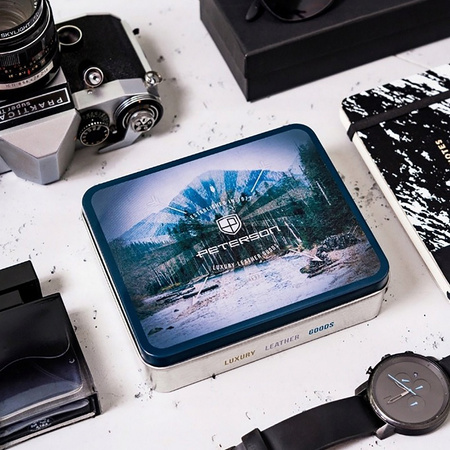 Portfel męski skórzany skóra naturalna  Peterson