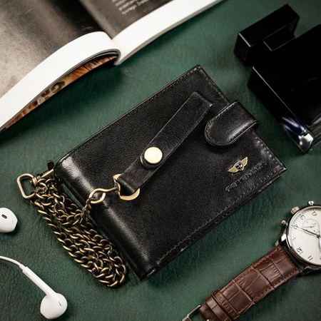 Portfel męski skórzany skóra naturalna  Peterson