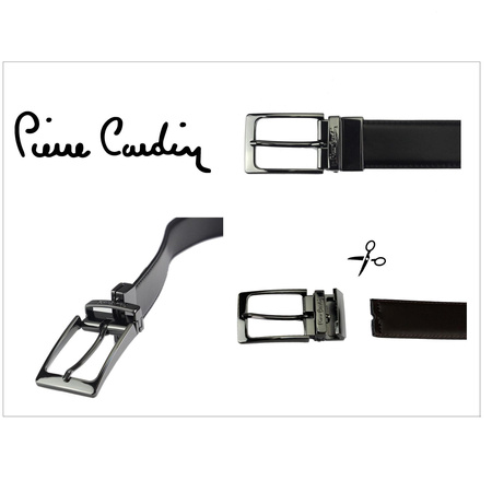 Pasek męski skórzany skóra naturalna Pierre Cardin 