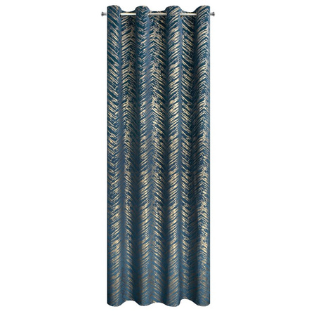 ZASŁONA GOTOWA SARA 140 X 250 CM GRANATOWY