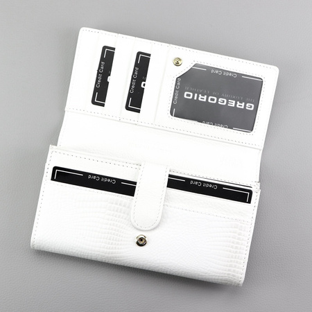 Portfel damski skórzany skóra naturalna Gregorio