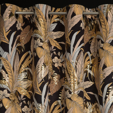 ZASŁONA GOTOWA ADEL 140 X 250 CM CZARNY