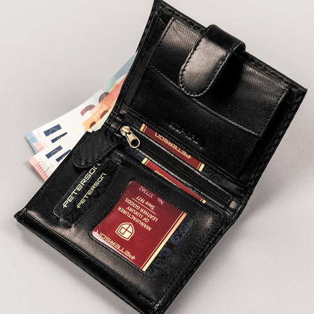 Portfel męski skórzany skóra naturalna Peterson