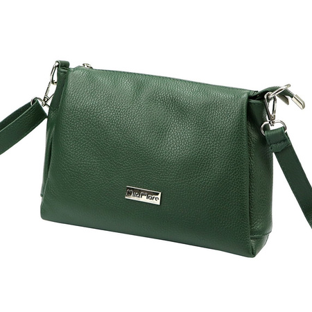 MiaMore torebka listonoszka skóra naturalna zielony