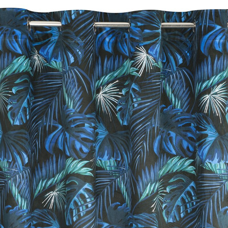 ZASŁONA GOTOWA LAZUR 140 X 250 CM CZARNY