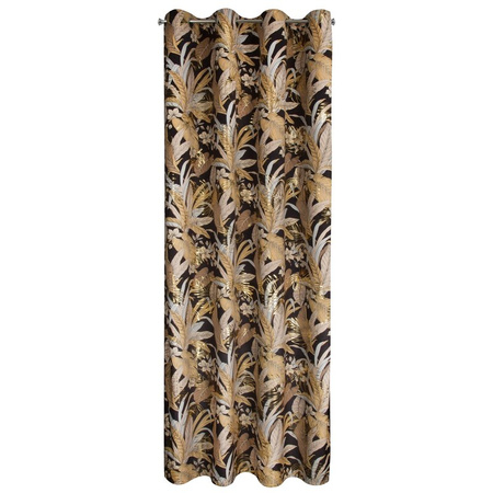 ZASŁONA GOTOWA ADEL 140 X 250 CM CZARNY