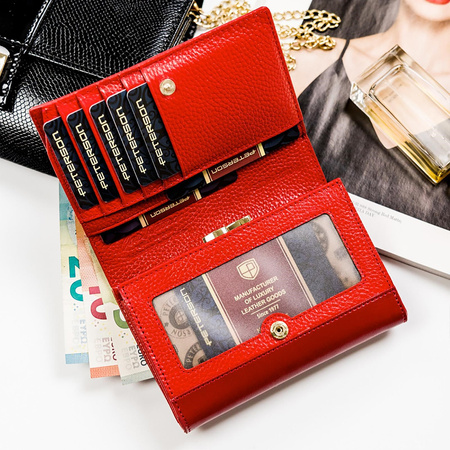 Portfel damski skórzany skóra naturalna  Peterson