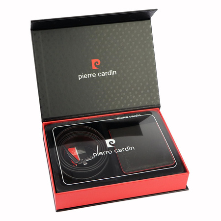 Zestaw na prezent dla mężczyzny portfel i pasek męski skórzany Pierre Cardin