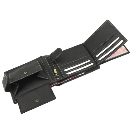 Portfel męski skórzany skóra naturalna Wild