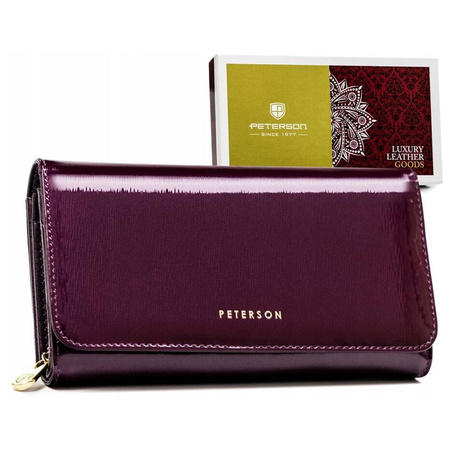 Portfel damski skórzany skóra naturalna Peterson
