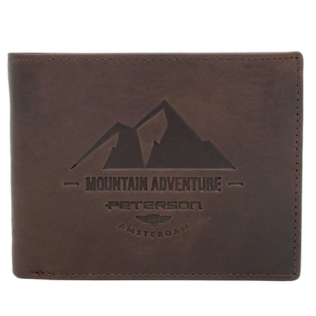 Portfel męski skórzany skóra naturalna  Peterson