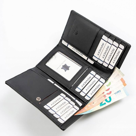 Portfel damski skórzany skóra naturalna + skóra ekologiczna Cavaldi 