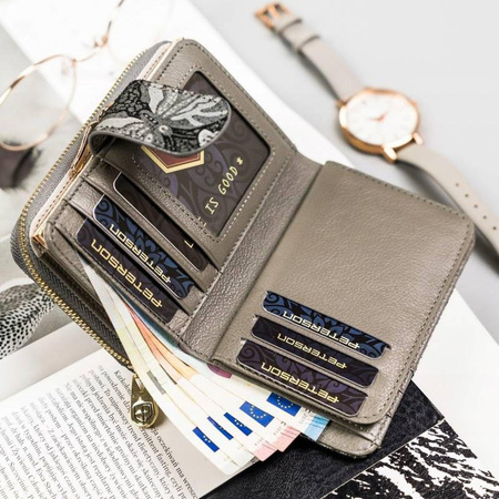 Portfel damski skórzany skóra naturalna  Peterson