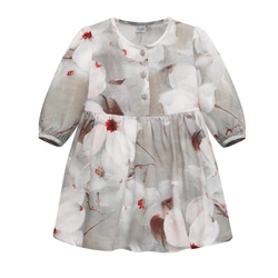 SUKIENKA TRES BIEN szary,kwiaty 80