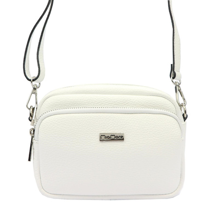 MiaMore torebka listonoszka skóra naturalna beżowy