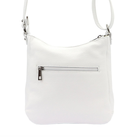 MiaMore torebka listonoszka skóra naturalna biały