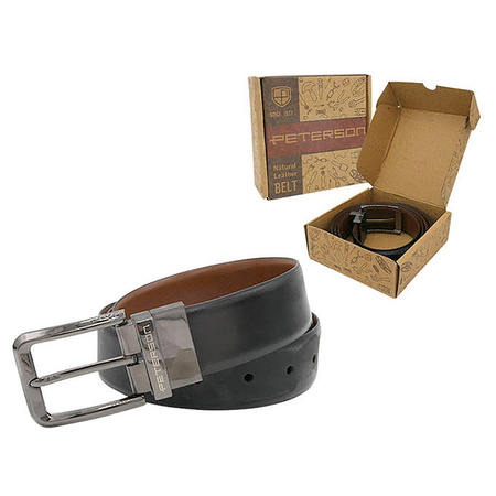 Pasek męski skórzany skóra naturalna Peterson 