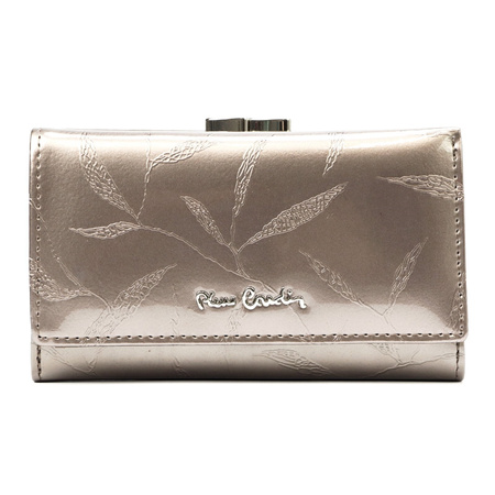 Pierre Cardin portfel skóra naturalna szary 02 LEAF 108 - kobieta