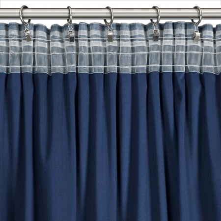 ZASŁONA GOTOWA CARLI NA TAŚMIE 140 X 250 CM GRANATOWY