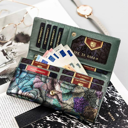 Portfel damski skórzany skóra naturalna  Peterson