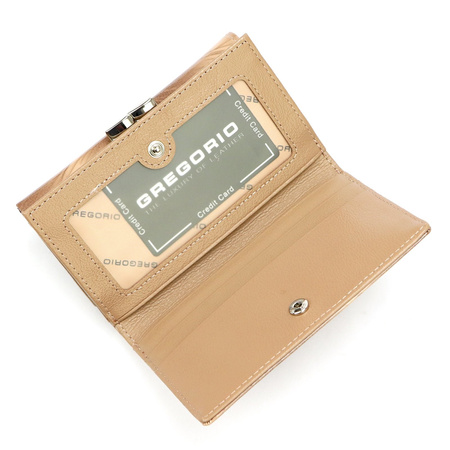 Portfel damski skóra naturalna skórzany Gregorio 