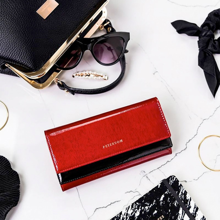 Portfel damski skórzany skóra naturalna  Peterson