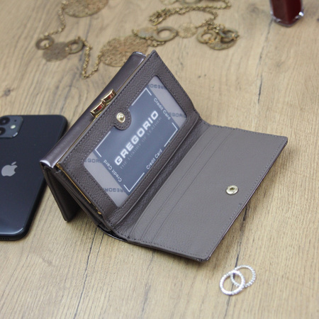 Portfel damski skórzany skóra naturalna Gregorio 