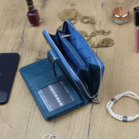 Portfel damski skórzany skóra naturalna Gregorio 