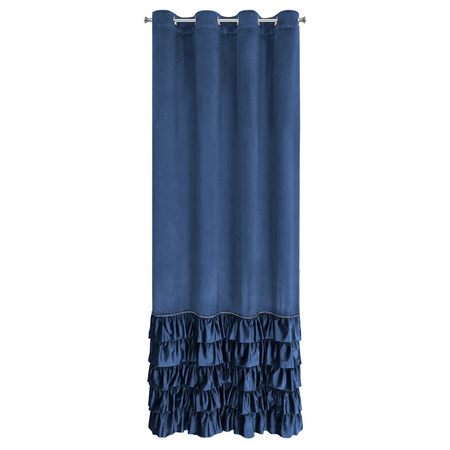 ZASŁONA GOTOWA CARLI 140 X 250 CM GRANATOWY