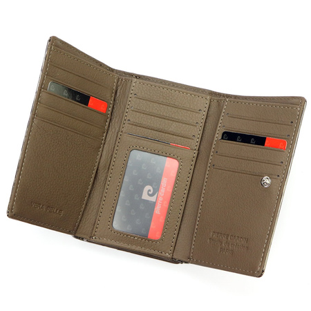 Portfel damski skórzany skóra naturalna Pierre Cardin 