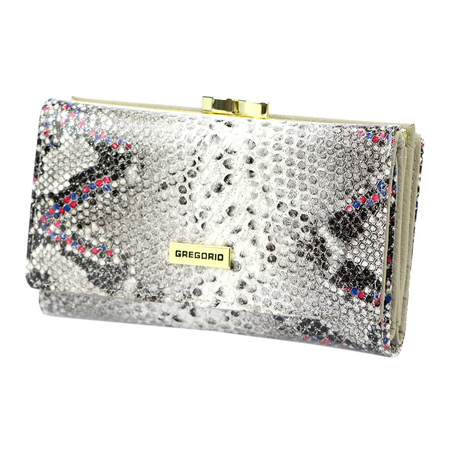 Portfel damski skórzany skóra naturalna Gregorio