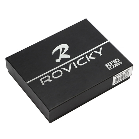 Portfel męski skórzany skóra naturalna Rovicky 