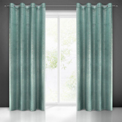 ZASŁONA GOTOWA MABEL 140 X 250 CM TURKUSOWY