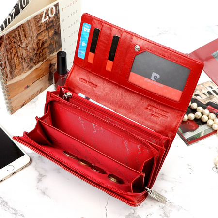 Portfel damski skóra naturalna skórzany Pierre Cardin