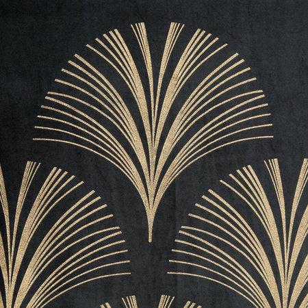 Zasłona gotowa czarna na przelotki 140X250 