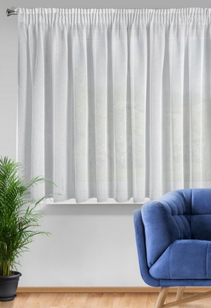 FIRANA GOTOWA ANGELA NA TAŚMIE 400 X 145 CM BIAŁY