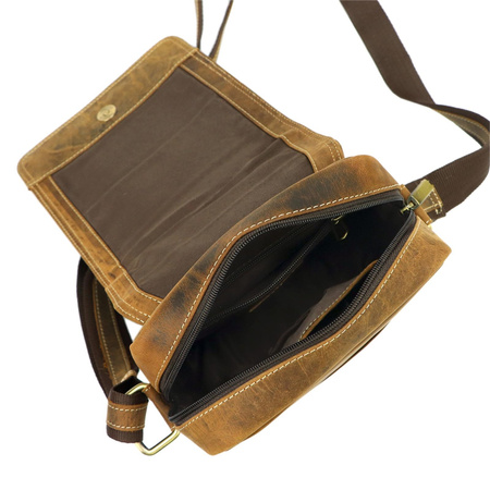 Torba saszetka na ramię męska skórzana skóra naturalna Nordee 