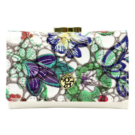 Portfel damski skórzany skóra naturalna + skóra ekologiczna Gregorio