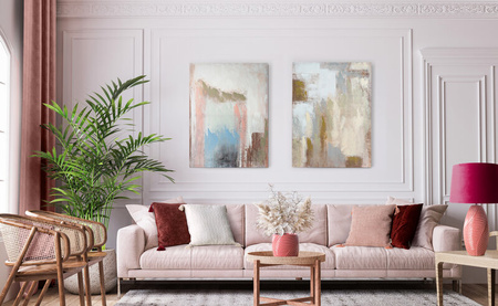 ZASŁONA GOTOWA SIBEL NA TAŚMIE 140 X 270 CM CIEMNORÓŻOWY