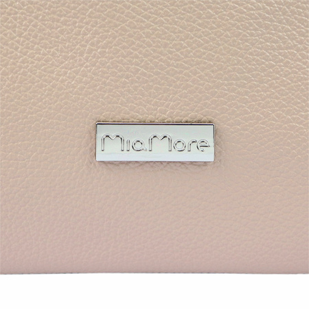 MiaMore torebka listonoszka skóra naturalna różowy